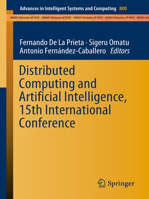 cover image of Distributed Computing and Artificial Intelligence, 15th International Conference